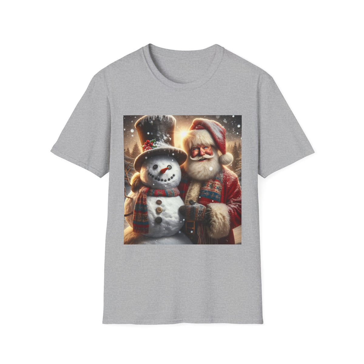 Christmas Santa & Snowman T-Shirt