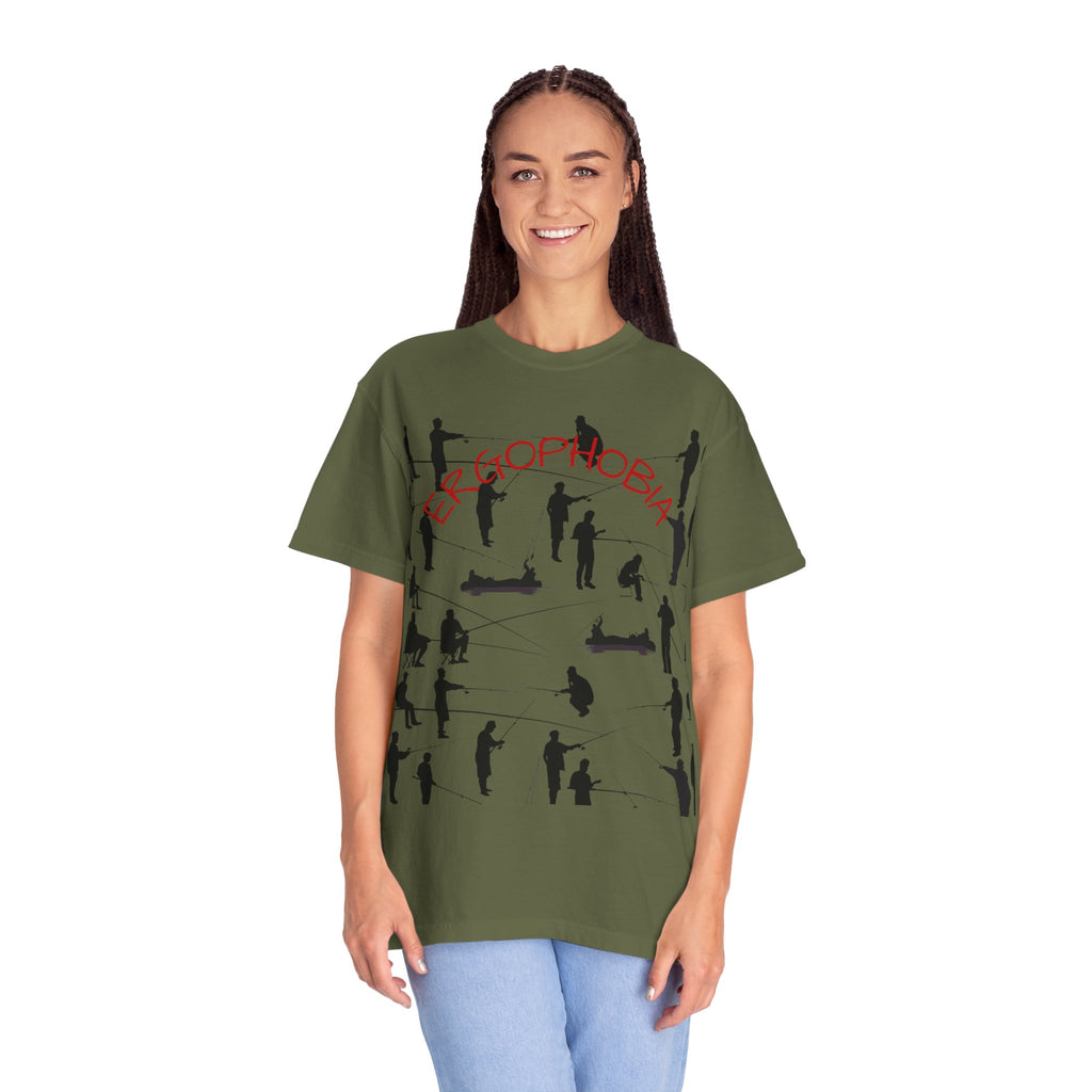 Different Styles of Fishing Garment-Dyed T-Shirt