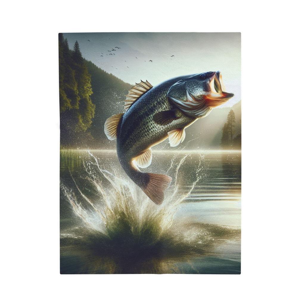 Velveteen Plush Blanket - Fish