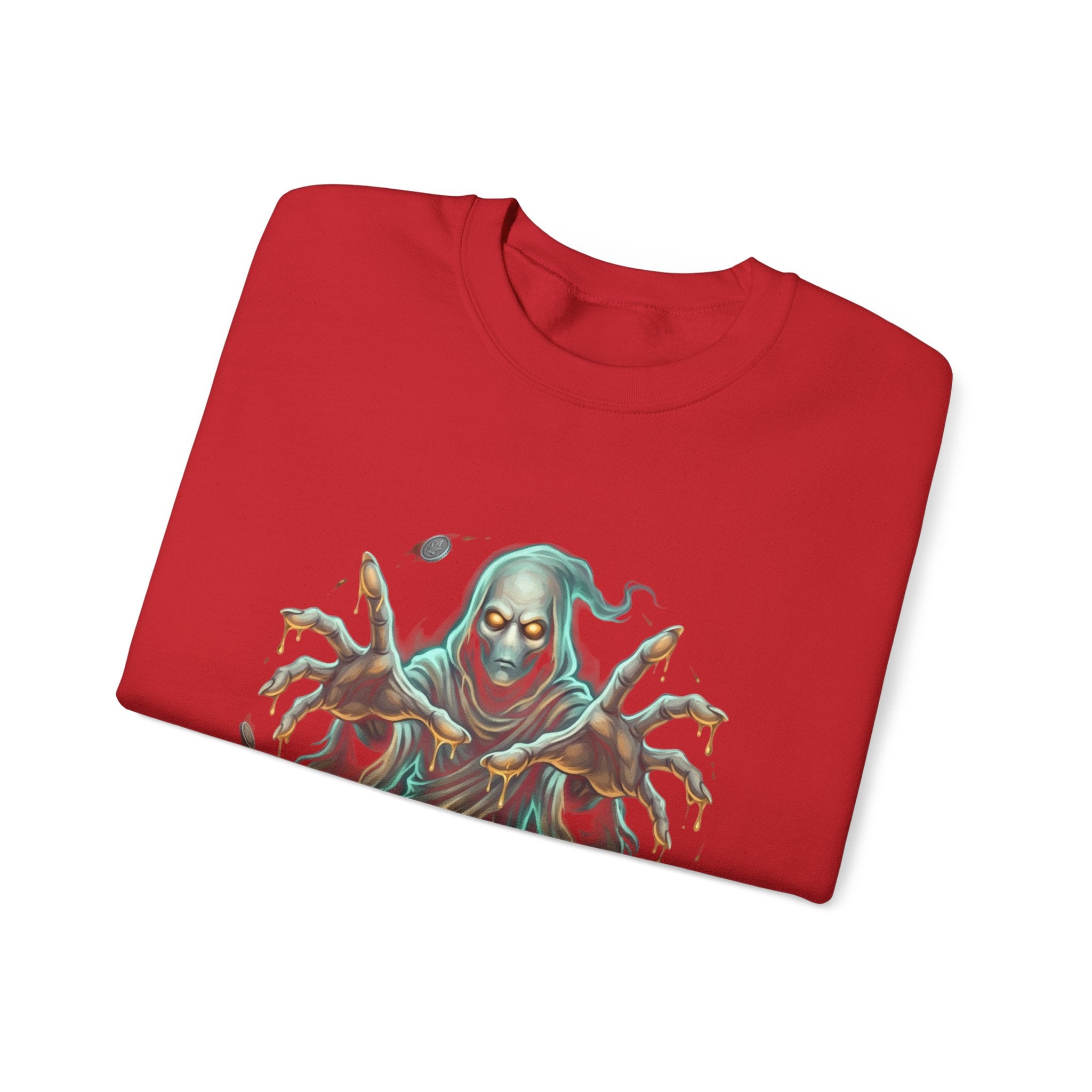 Hooded Wraith Halloween Crewneck Sweatshirt