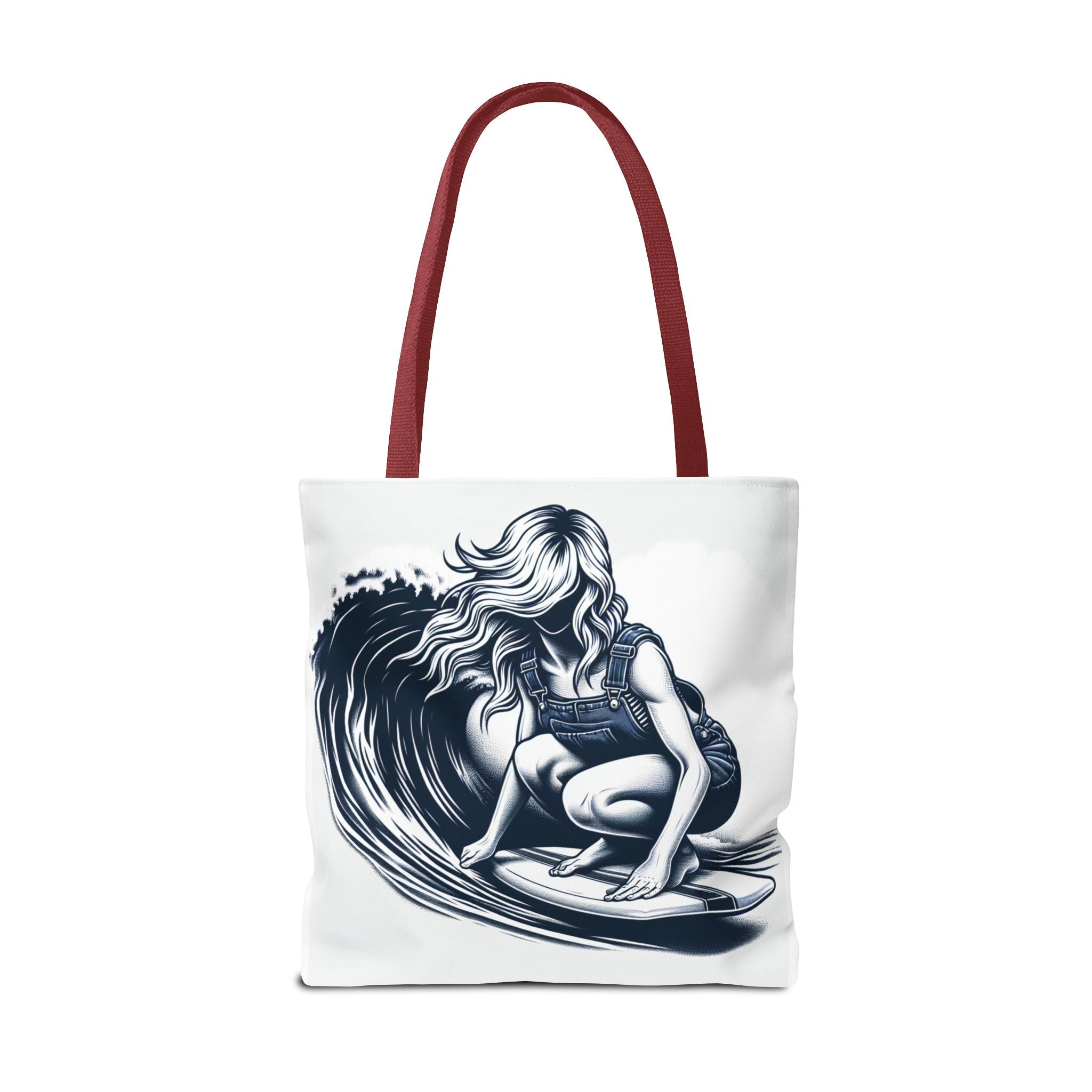 Female Surfer Tote Bag (AOP)