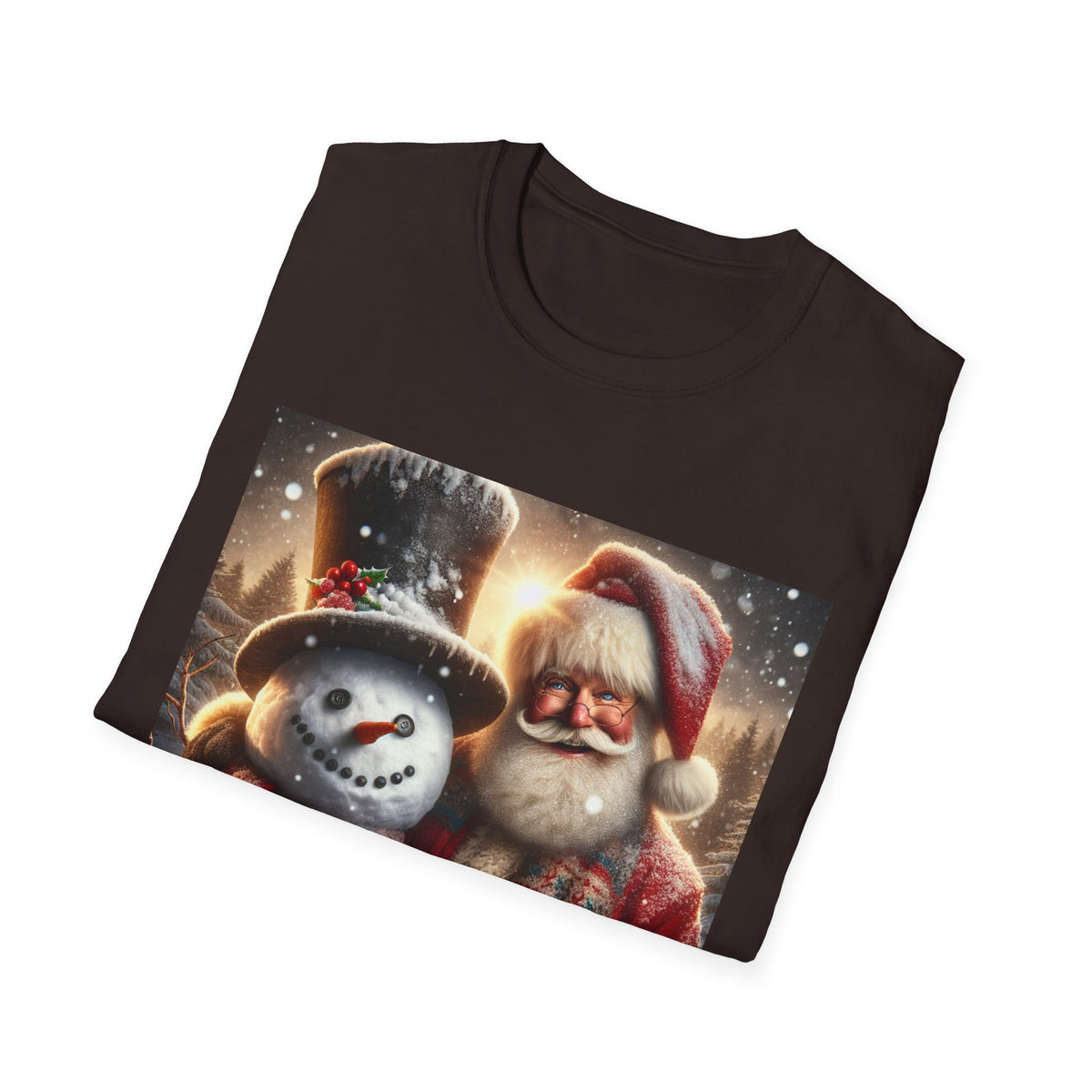 Christmas Santa & Snowman T-Shirt