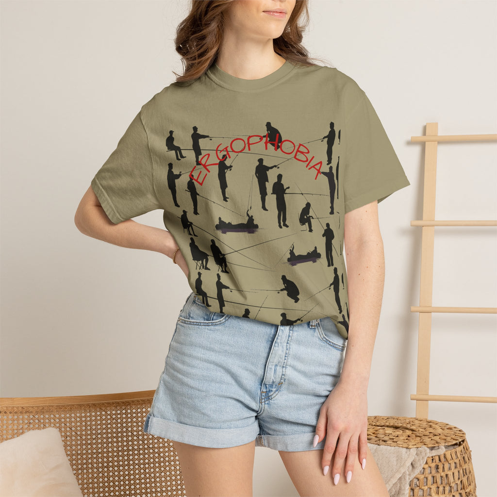 Different Styles of Fishing Garment-Dyed T-Shirt