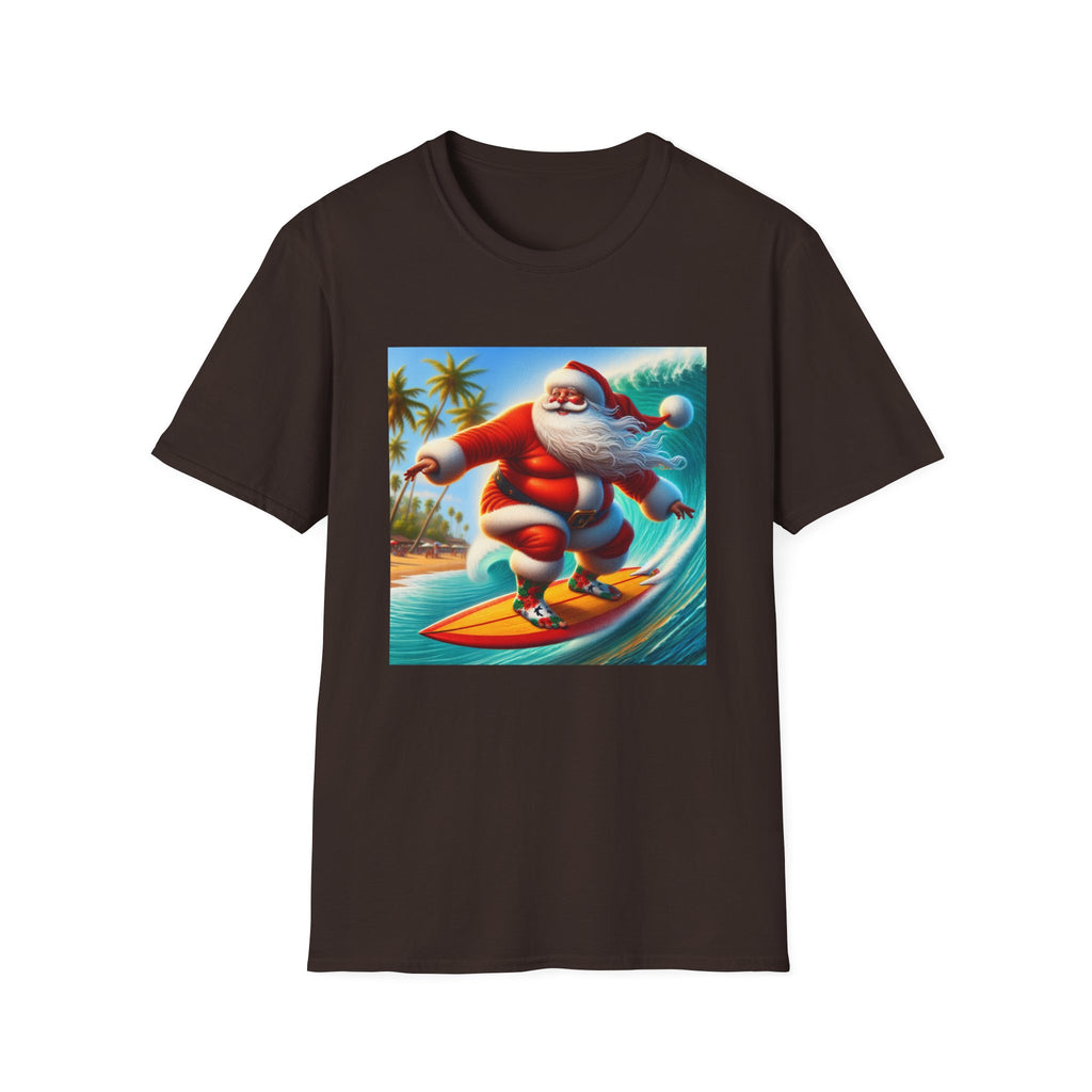 Surfing Santa Christmas T-Shirt