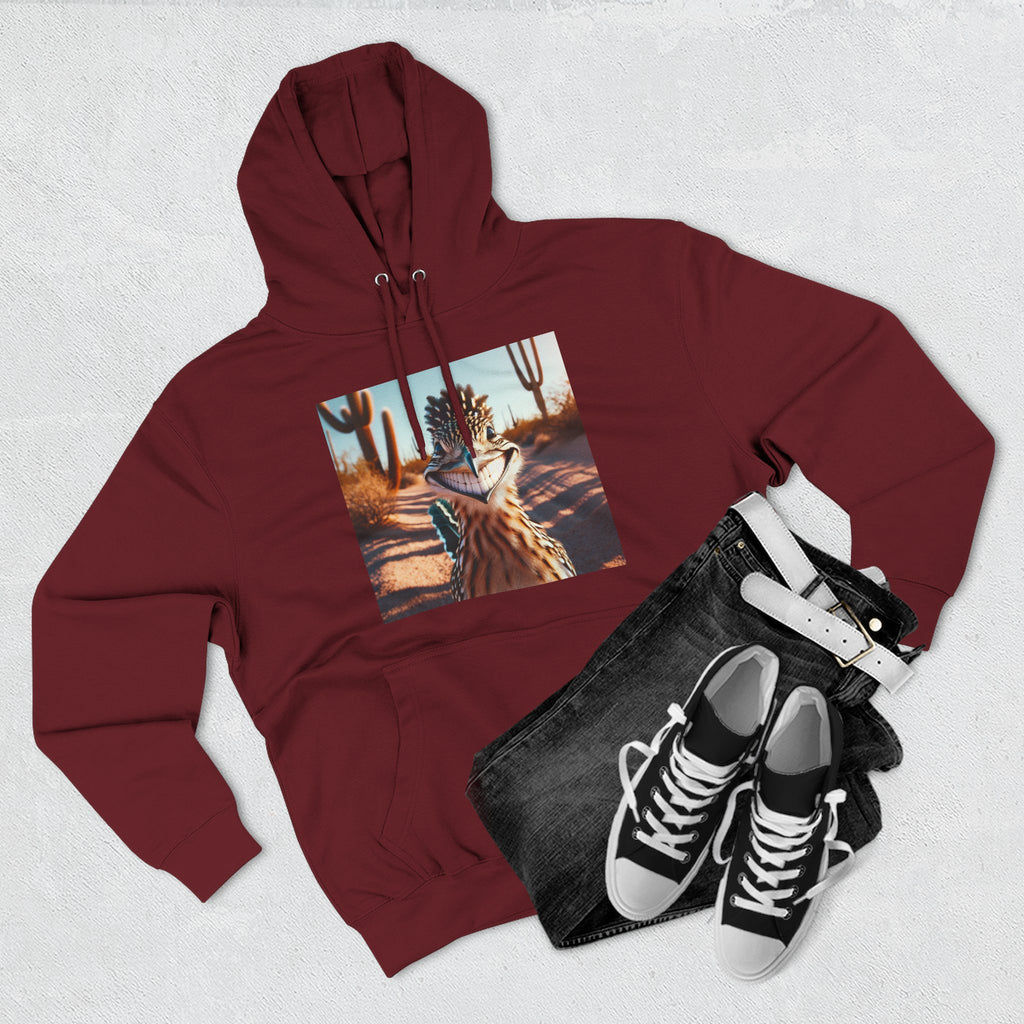 Three-Panel Fleece Hoodie
