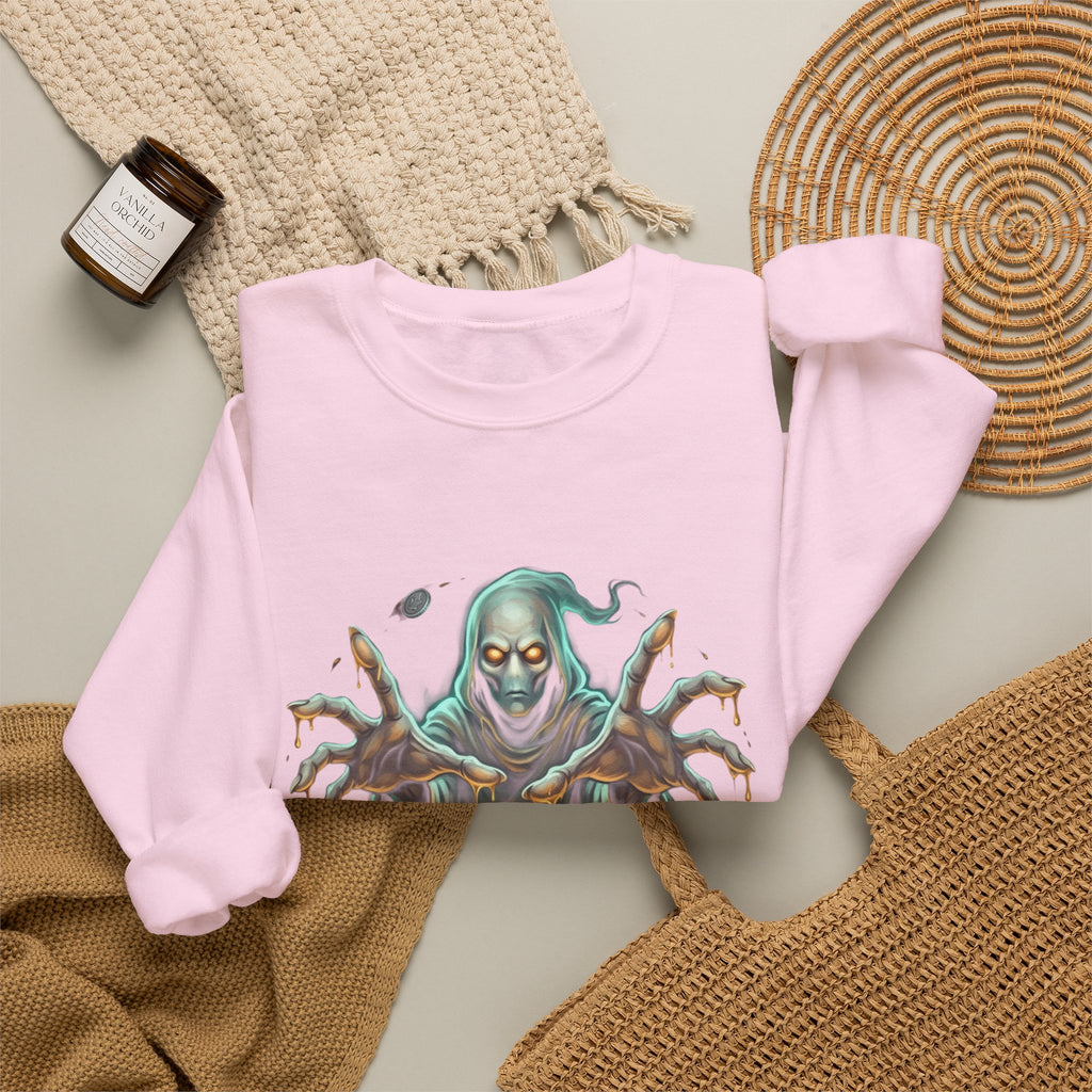Hooded Wraith Halloween Crewneck Sweatshirt