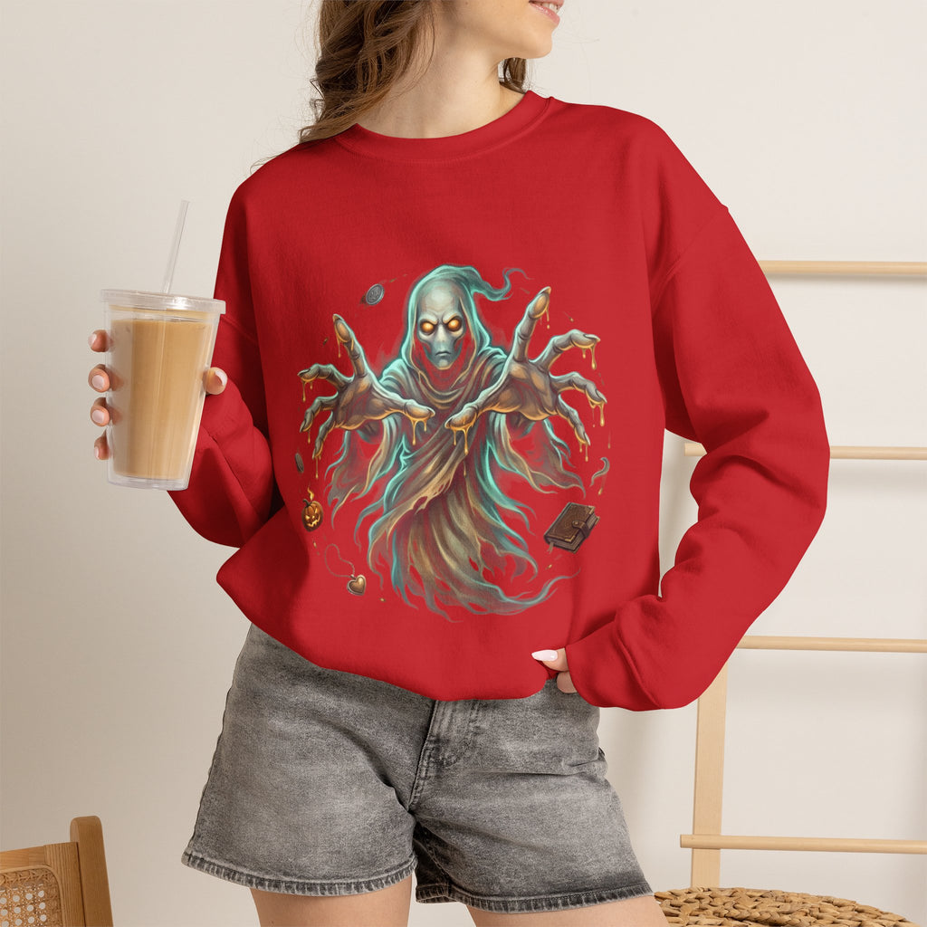 Hooded Wraith Halloween Crewneck Sweatshirt