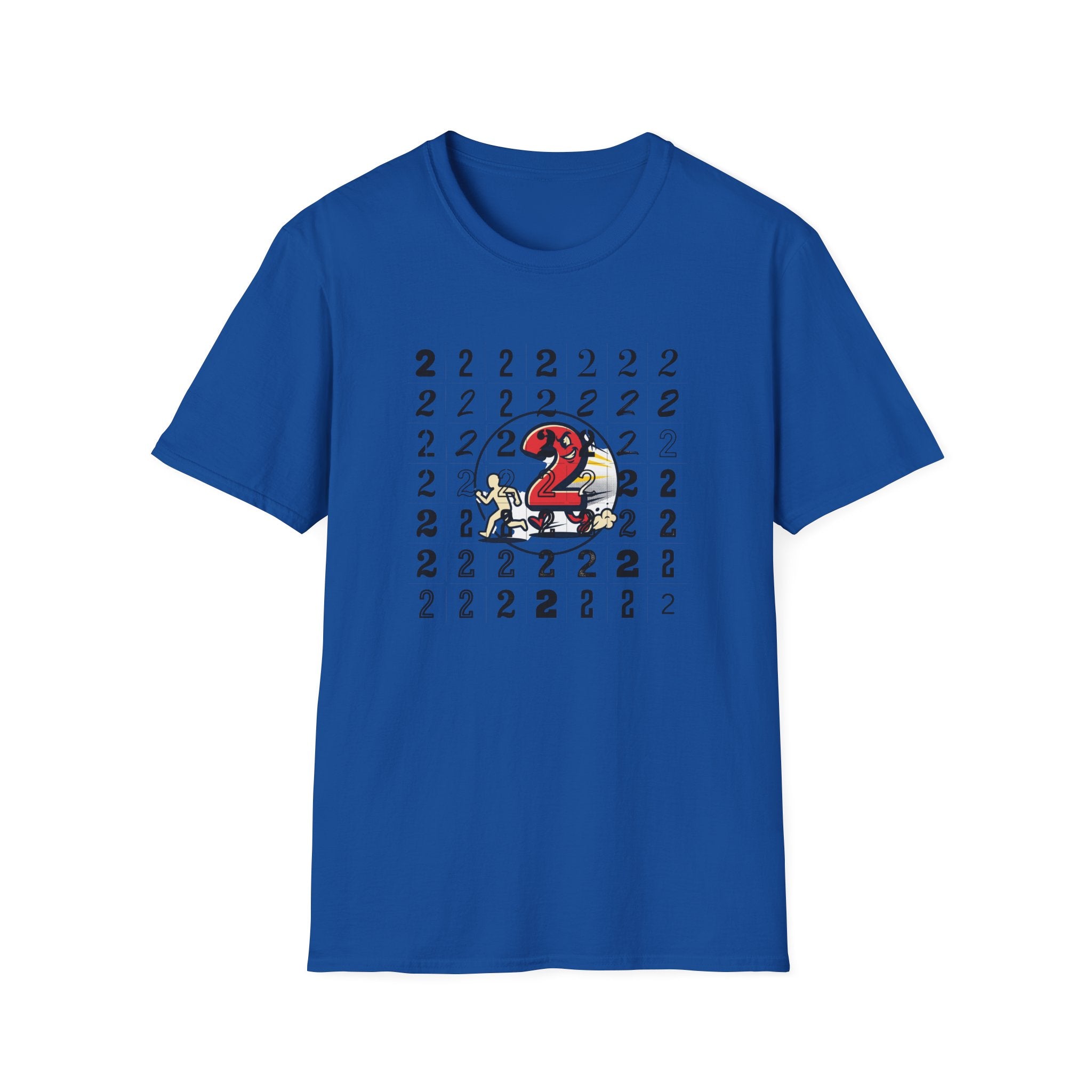 Running Number 2 Funny Bathroom Humor Graphic Unisex T-Shirt