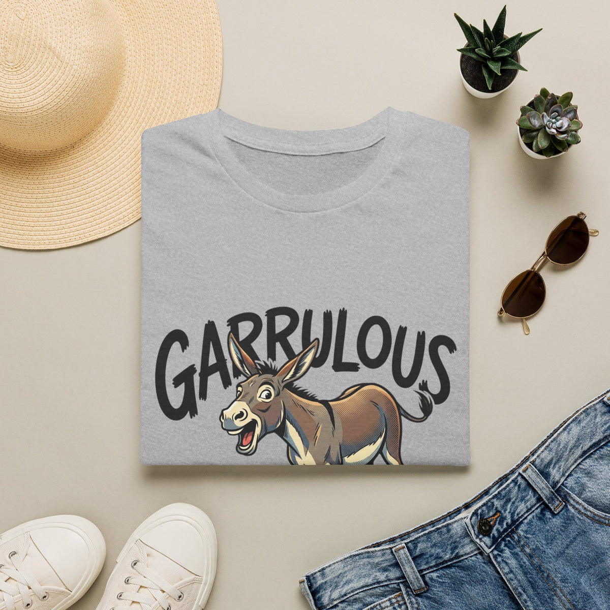 Garrulous Donkey Funny Animal T-Shirt