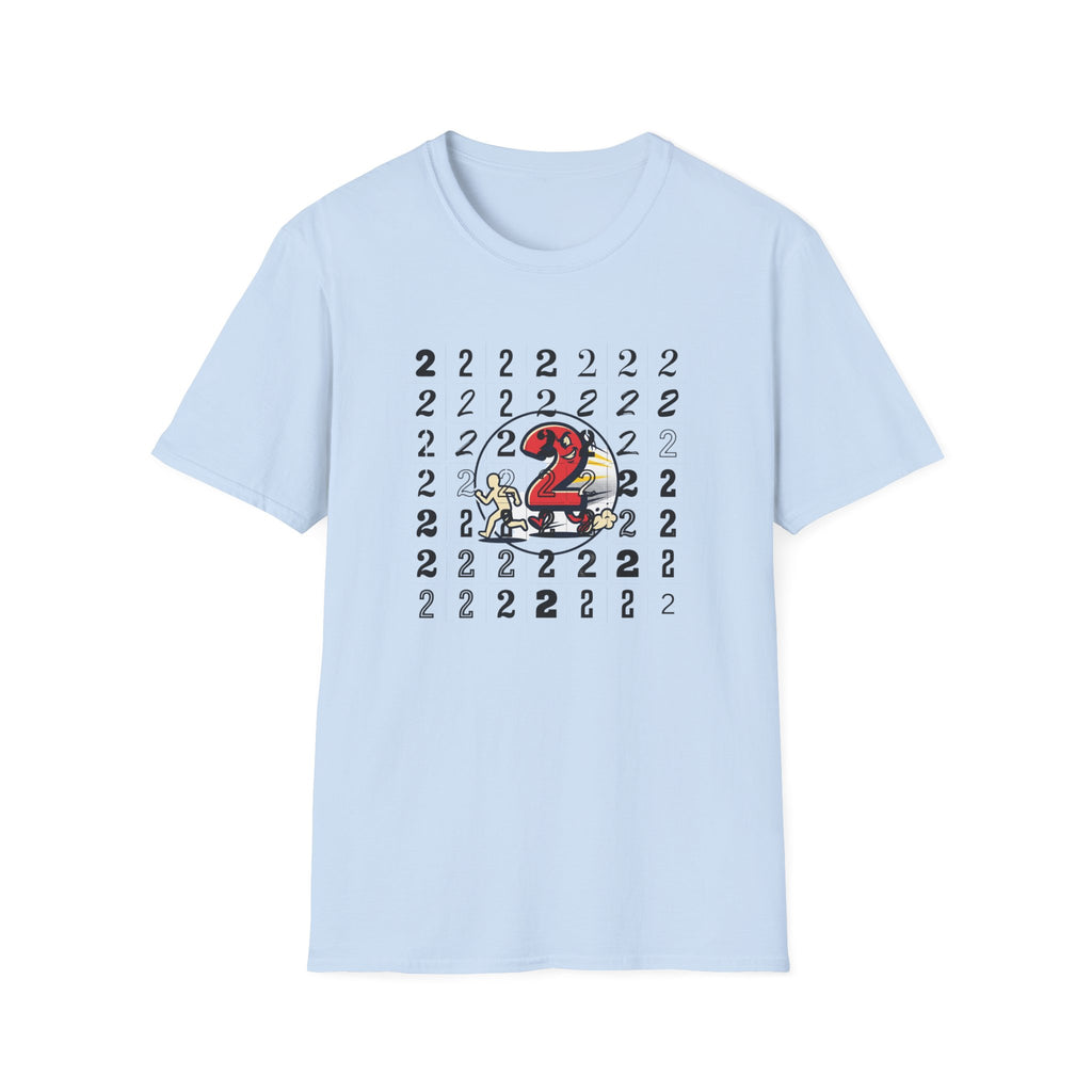 Running Number 2 Funny Bathroom Humor Graphic Unisex T-Shirt