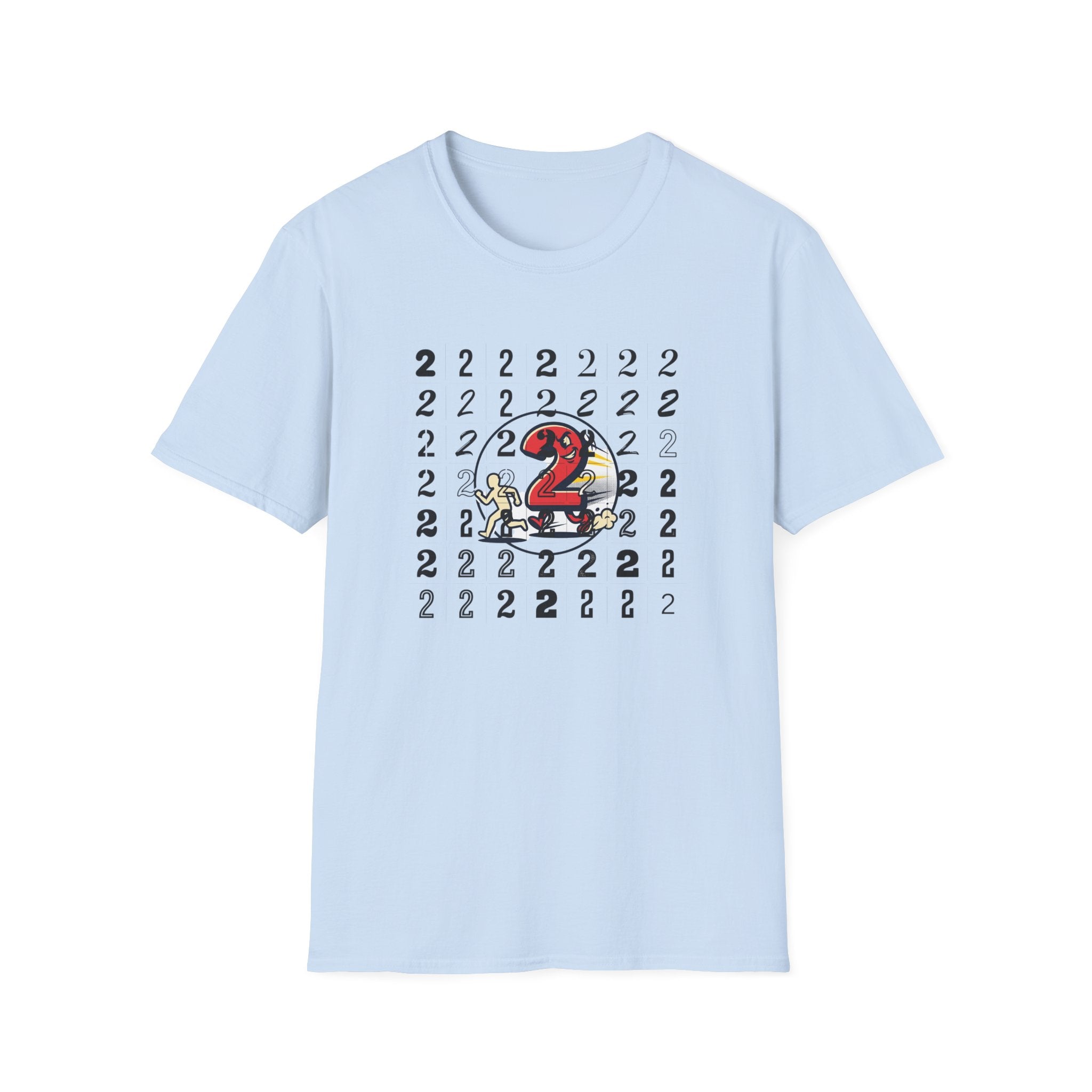 Running Number 2 Funny Bathroom Humor Graphic Unisex T-Shirt