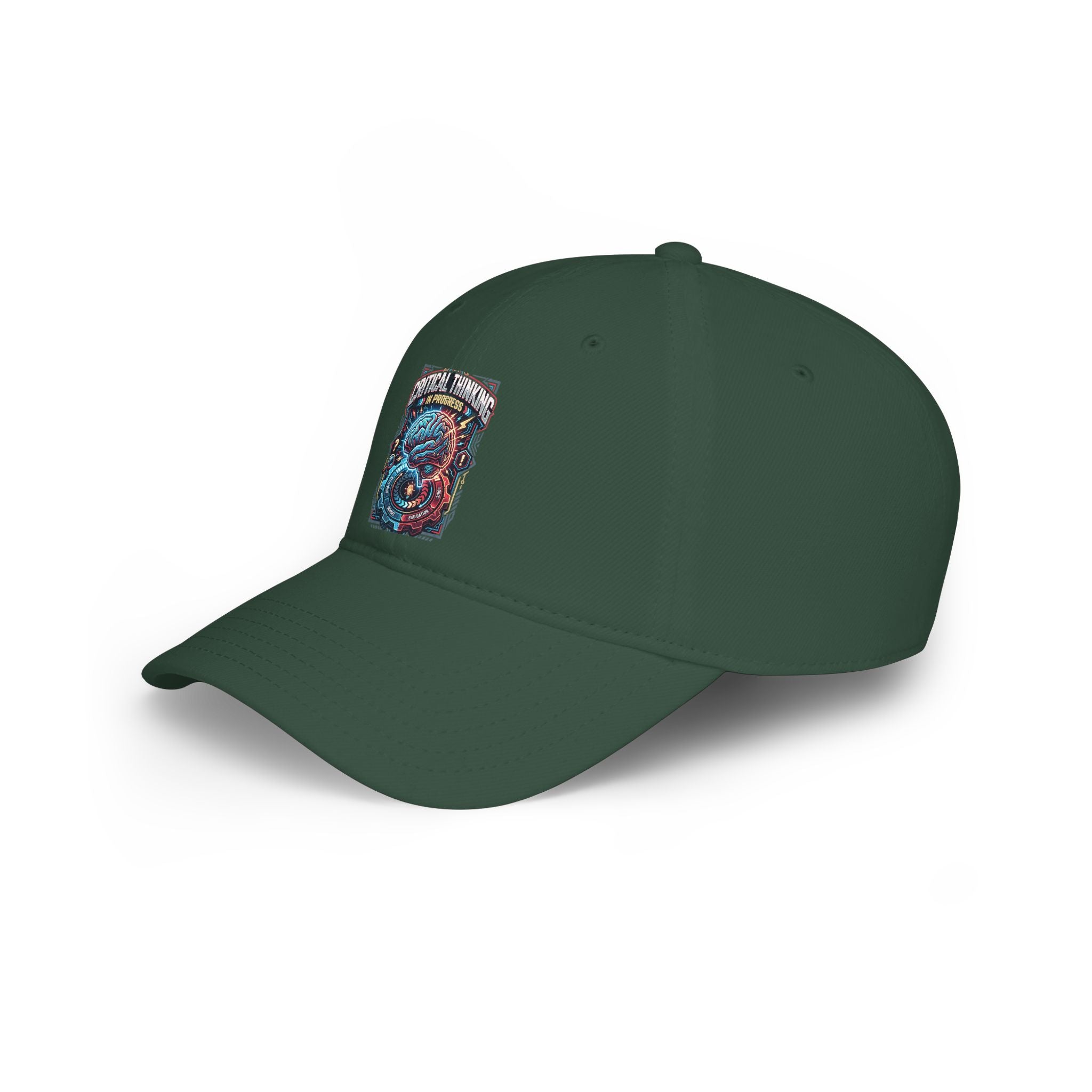 Dragon Skull Baseball Cap - 'Critical Thinking' Graphic Low Profile Hat