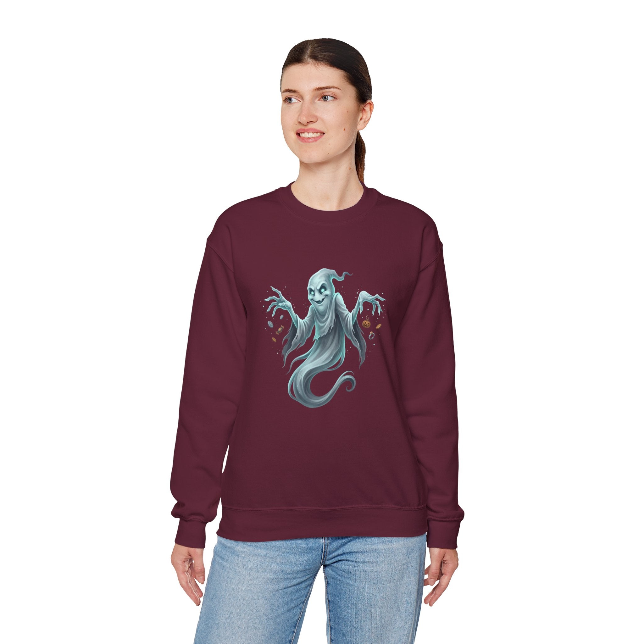 Mischief Ghost Halloween Crewneck Sweatshirt
