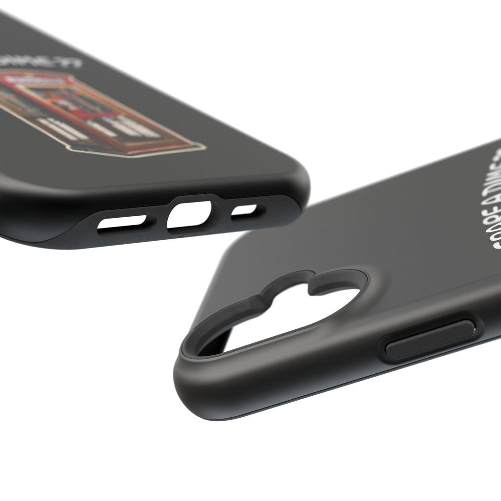 Phone Case — 'Spare a Dime?' Retro Phone Booth Magnetic Impact‑Resistant Case