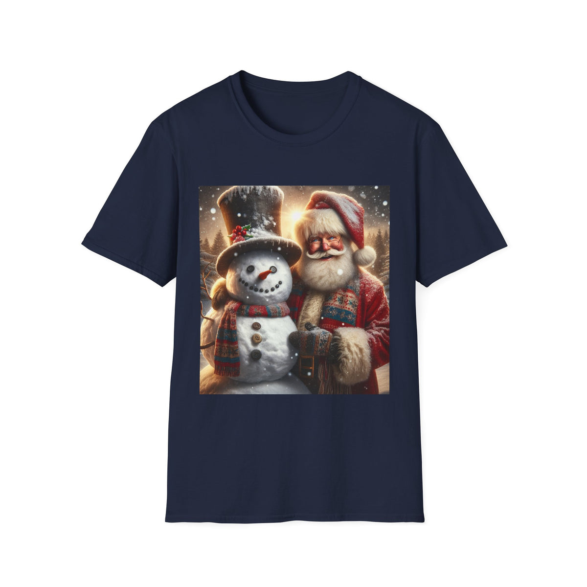 Christmas Santa & Snowman T-Shirt