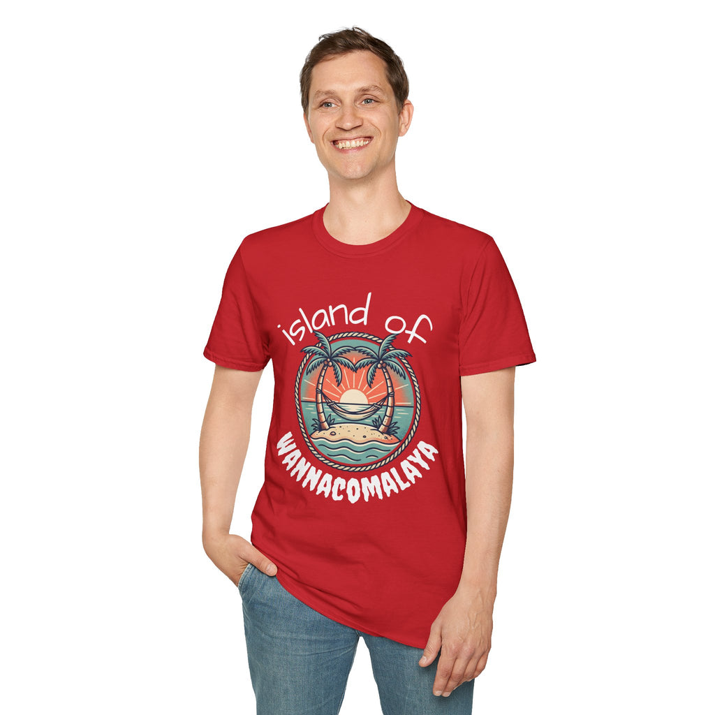 Island of Wannacomalaya Unisex Softstyle T-Shirt