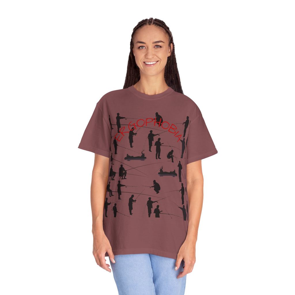 Different Styles of Fishing Garment-Dyed T-Shirt
