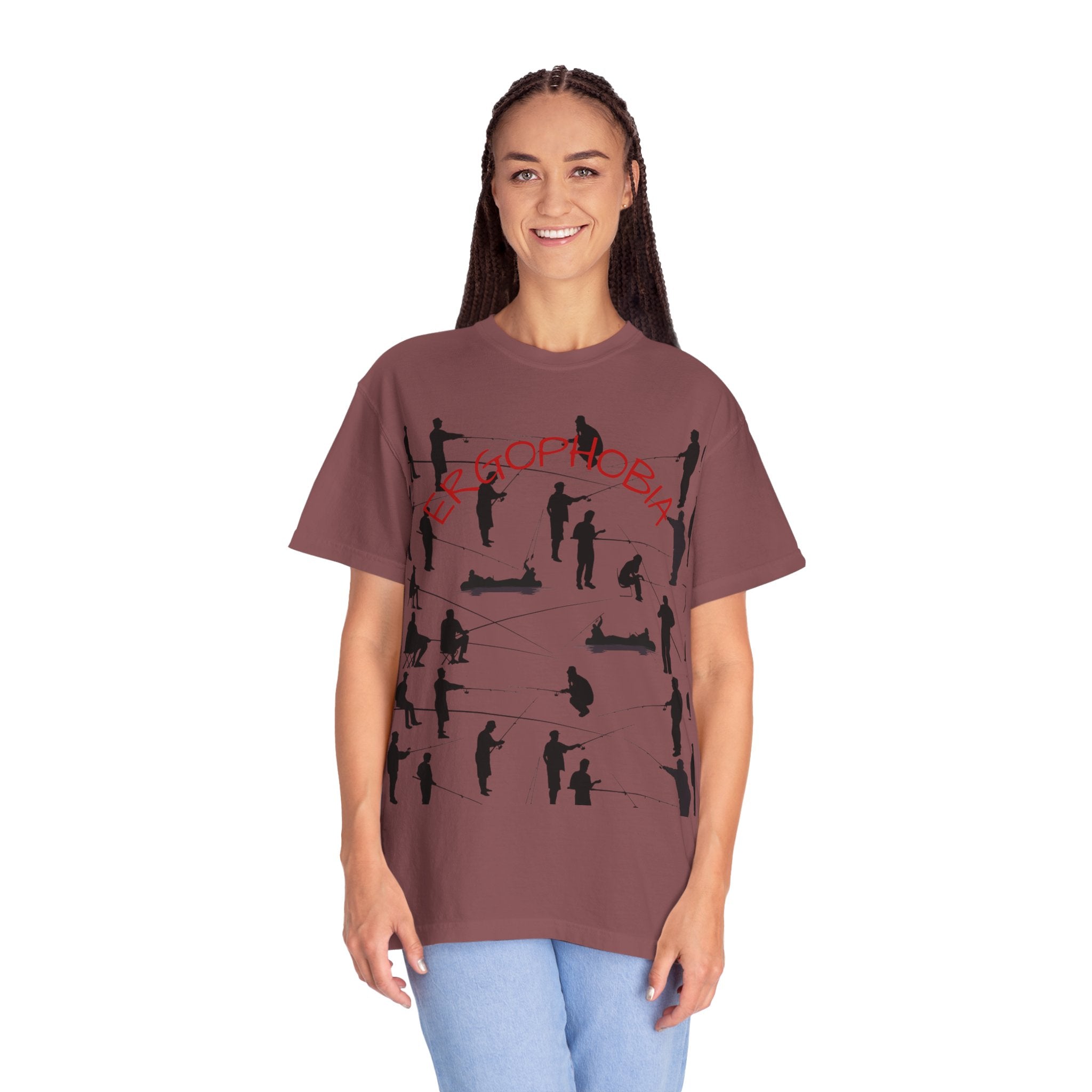 Different Styles of Fishing Garment-Dyed T-Shirt