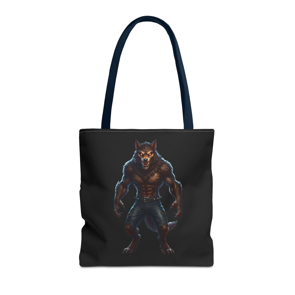Werewolf Tote Bag — Dark Fantasy Creature Shopper