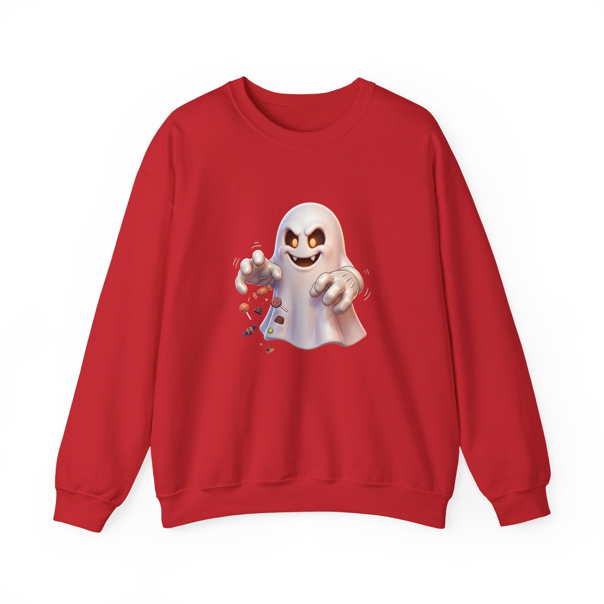 Candy Grabber Ghost Halloween Crewneck Sweatshirt