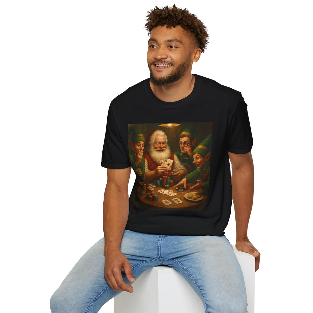 Santa Poker Night Christmas T-Shirt