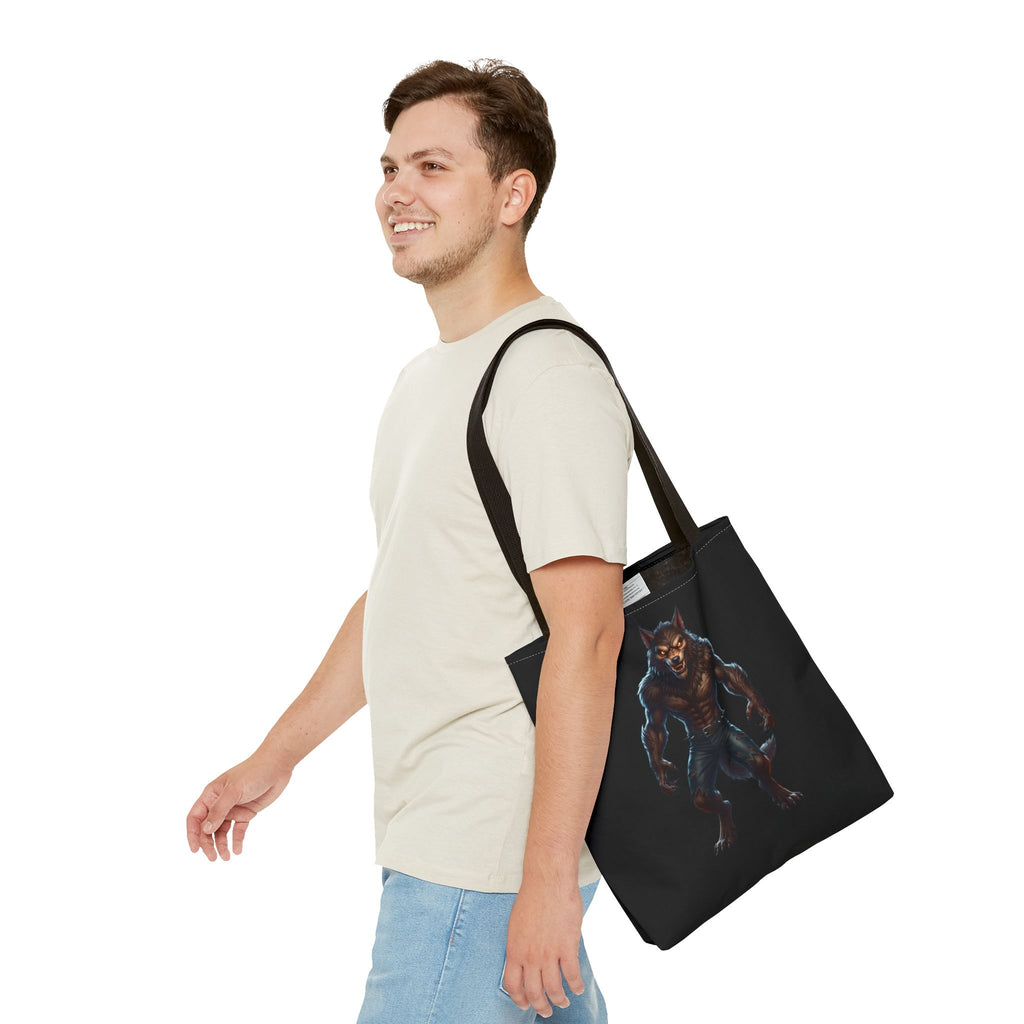 Werewolf Tote Bag — Dark Fantasy Creature Shopper