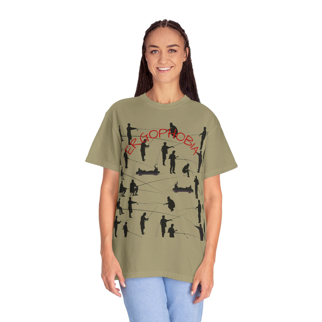 Different Styles of Fishing Garment-Dyed T-Shirt