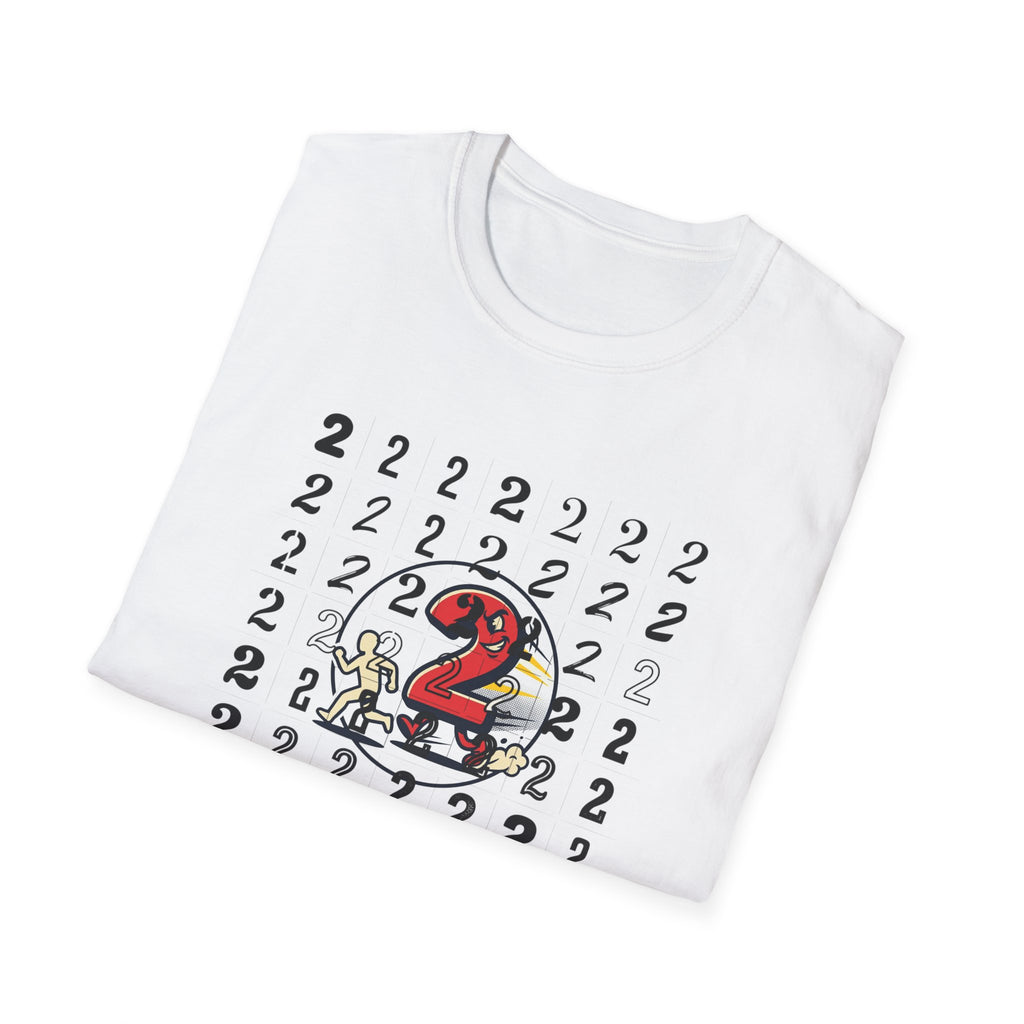 Running Number 2 Funny Bathroom Humor Graphic Unisex T-Shirt