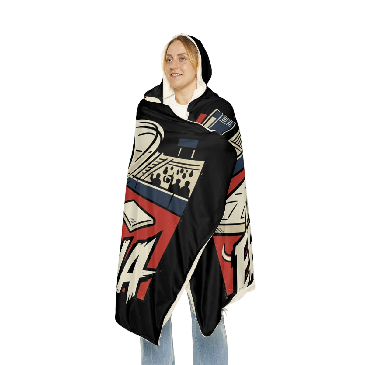 Hooded Blanket — Ergophobia Baseball Snuggle Throw