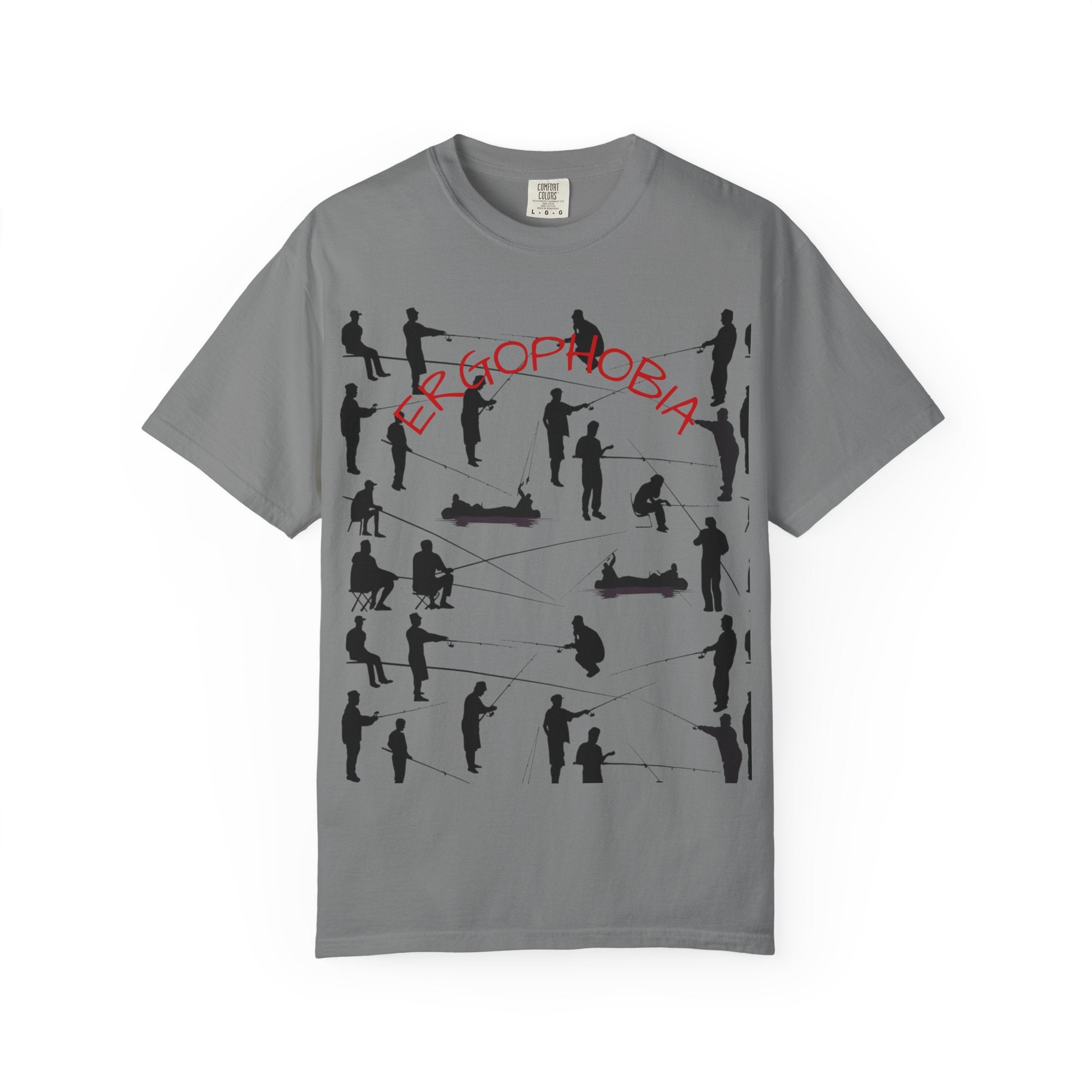 Different Styles of Fishing Garment-Dyed T-Shirt