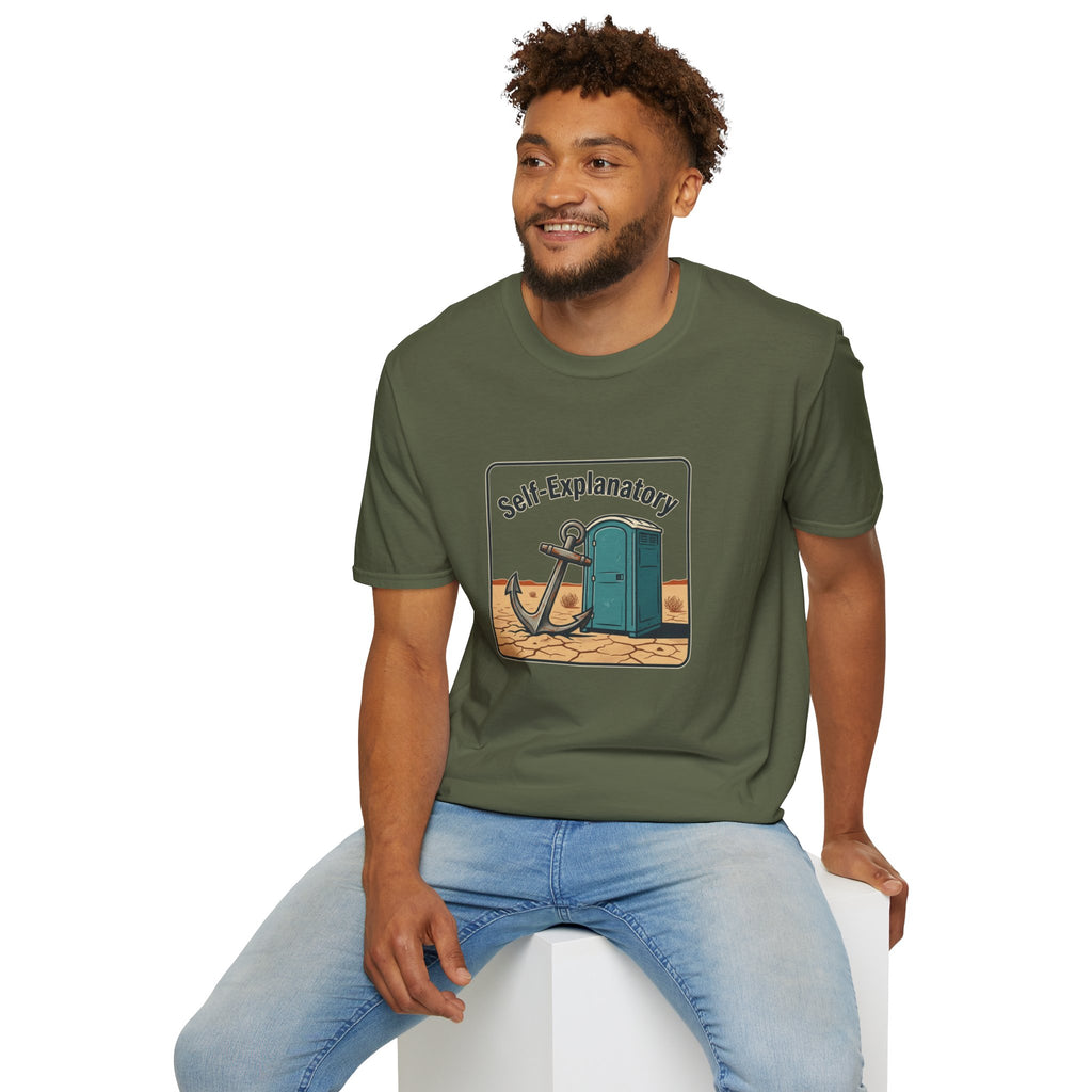 Self-Explanatory Anchor Outhouse Funny Unisex T-Shirt
