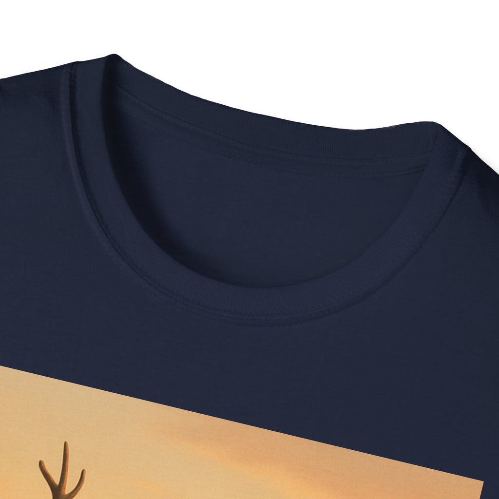Santa Fishing with Reindeer T-Shirt