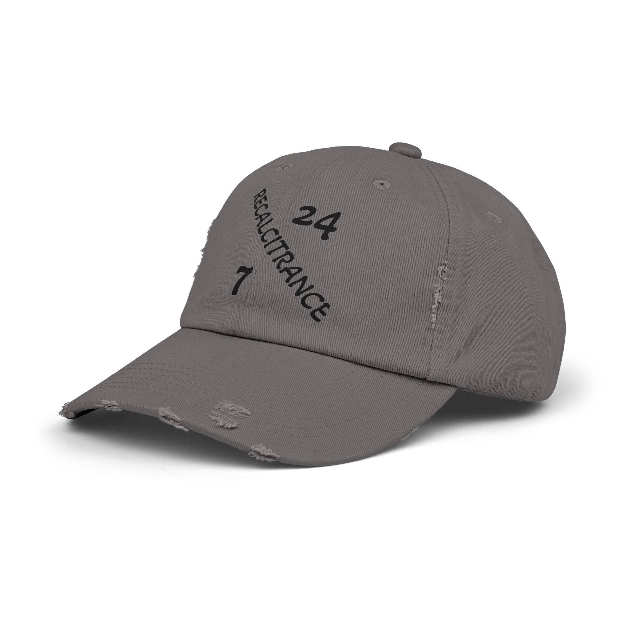 RECALCITRANCE (STUBBORN) Unisex Distressed Cap