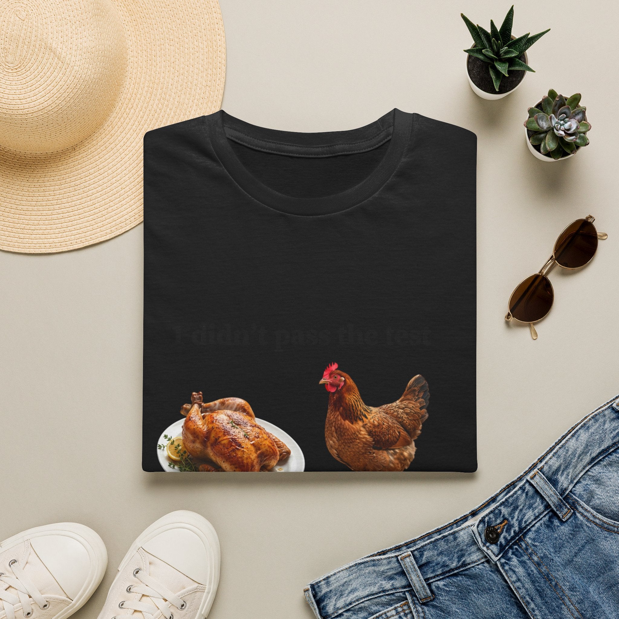 CHICKEN DIDN'T MAKE IT Unisex Soft style T-Shirt