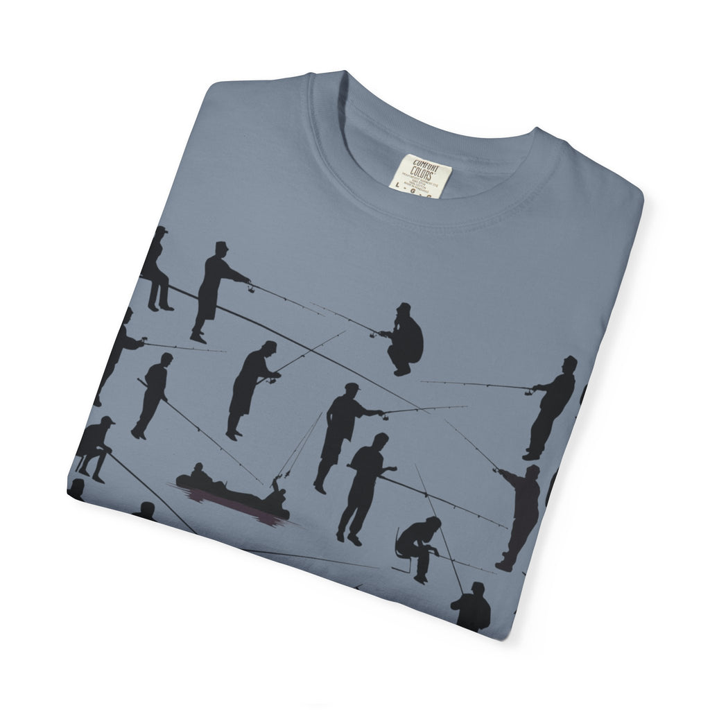 Different Styles of Fishing Garment-Dyed T-Shirt — New Colors