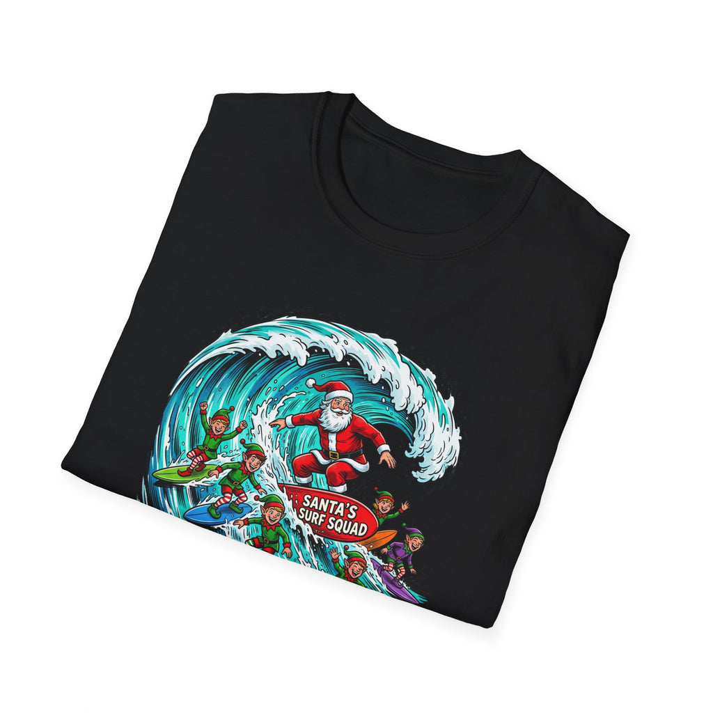 Santa’s Surf Christmas T-Shirt – Tropical Holiday Gift