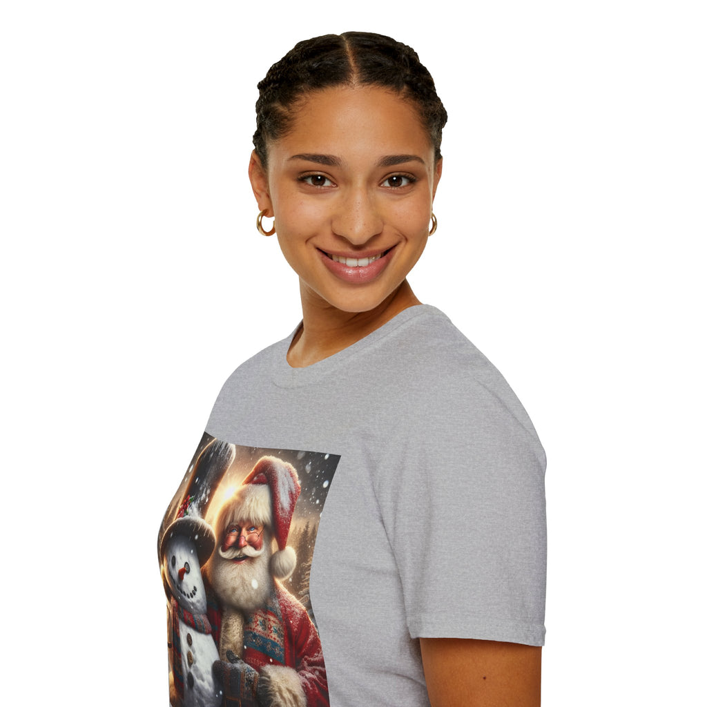 Christmas Santa & Snowman T-Shirt