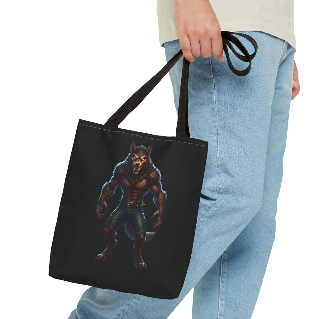 Werewolf Tote Bag — Dark Fantasy Creature Shopper