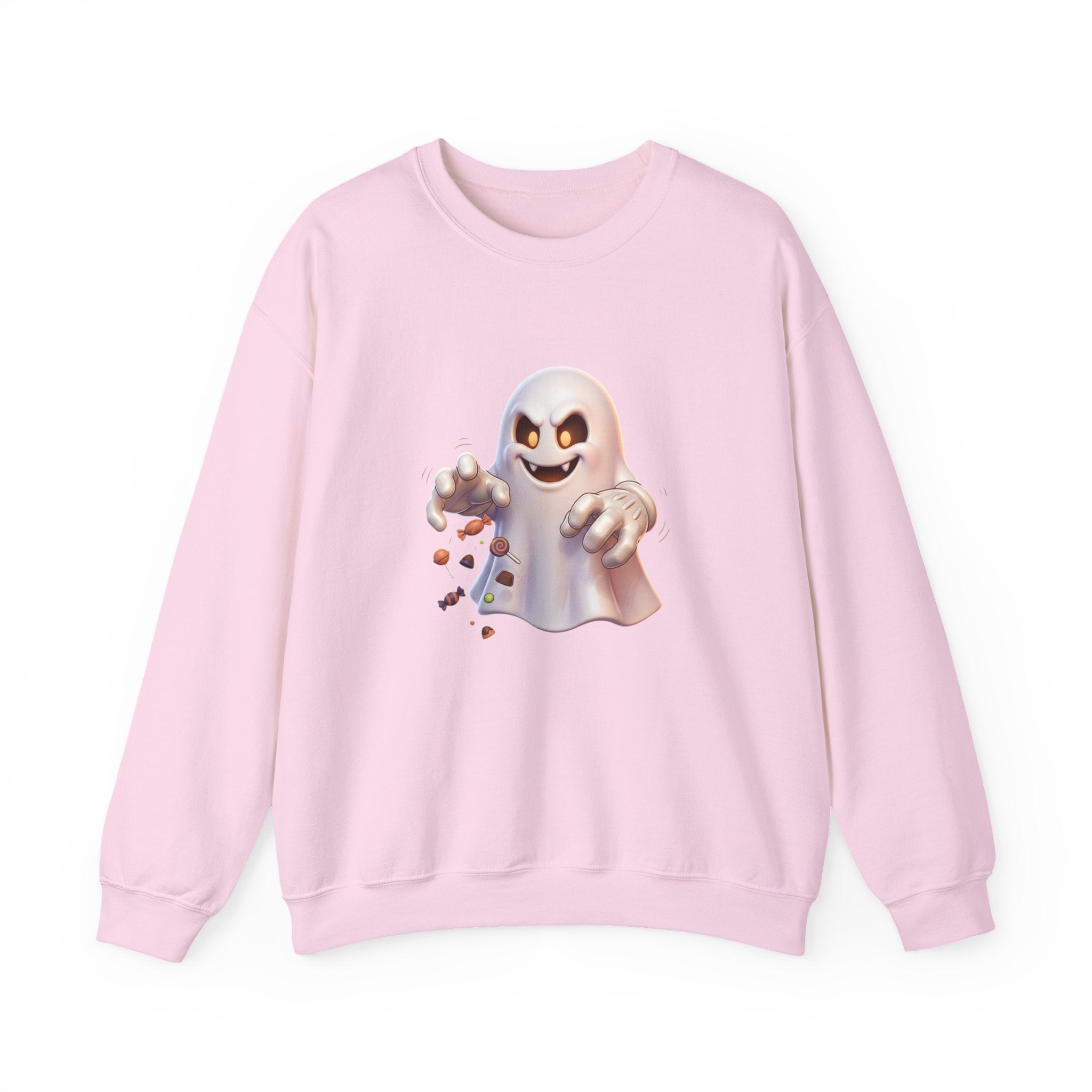 Candy Grabber Ghost Halloween Crewneck Sweatshirt