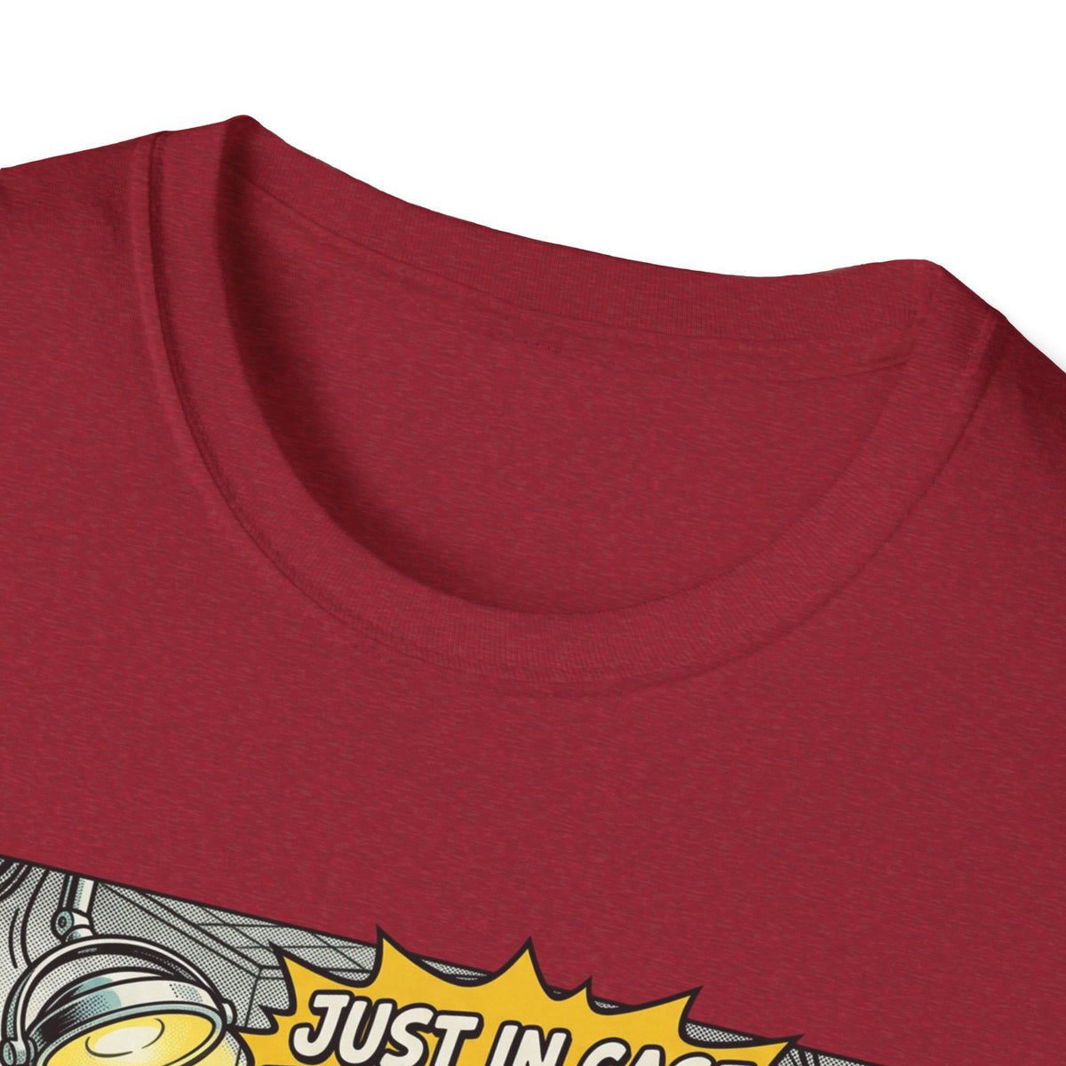 Dental Chair Cartoon T‑Shirt — “Just in Case the Novocaine Doesn’t Work” Funny Dentist Tee