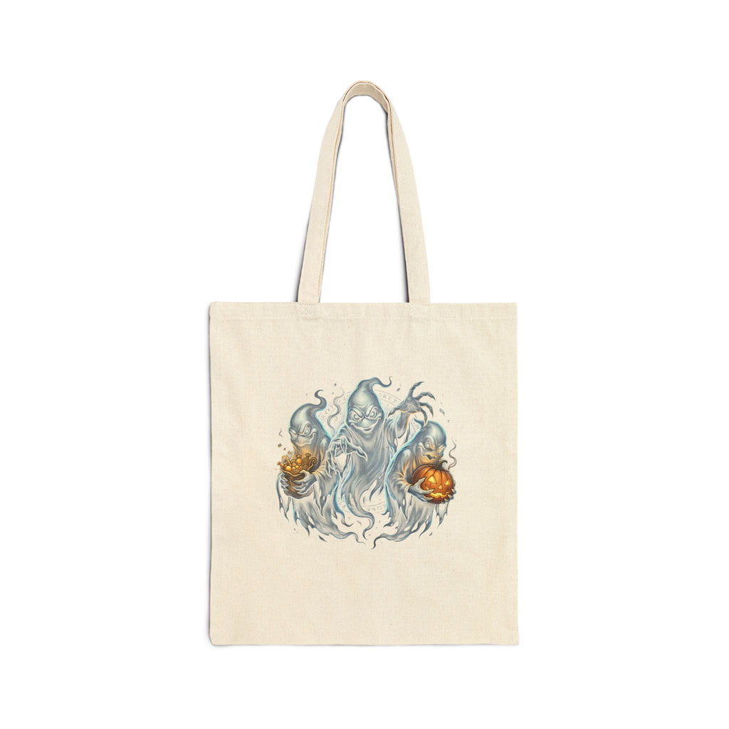 SPIRITS OF HALLOWEEN Cotton Canvas Tote Bag
