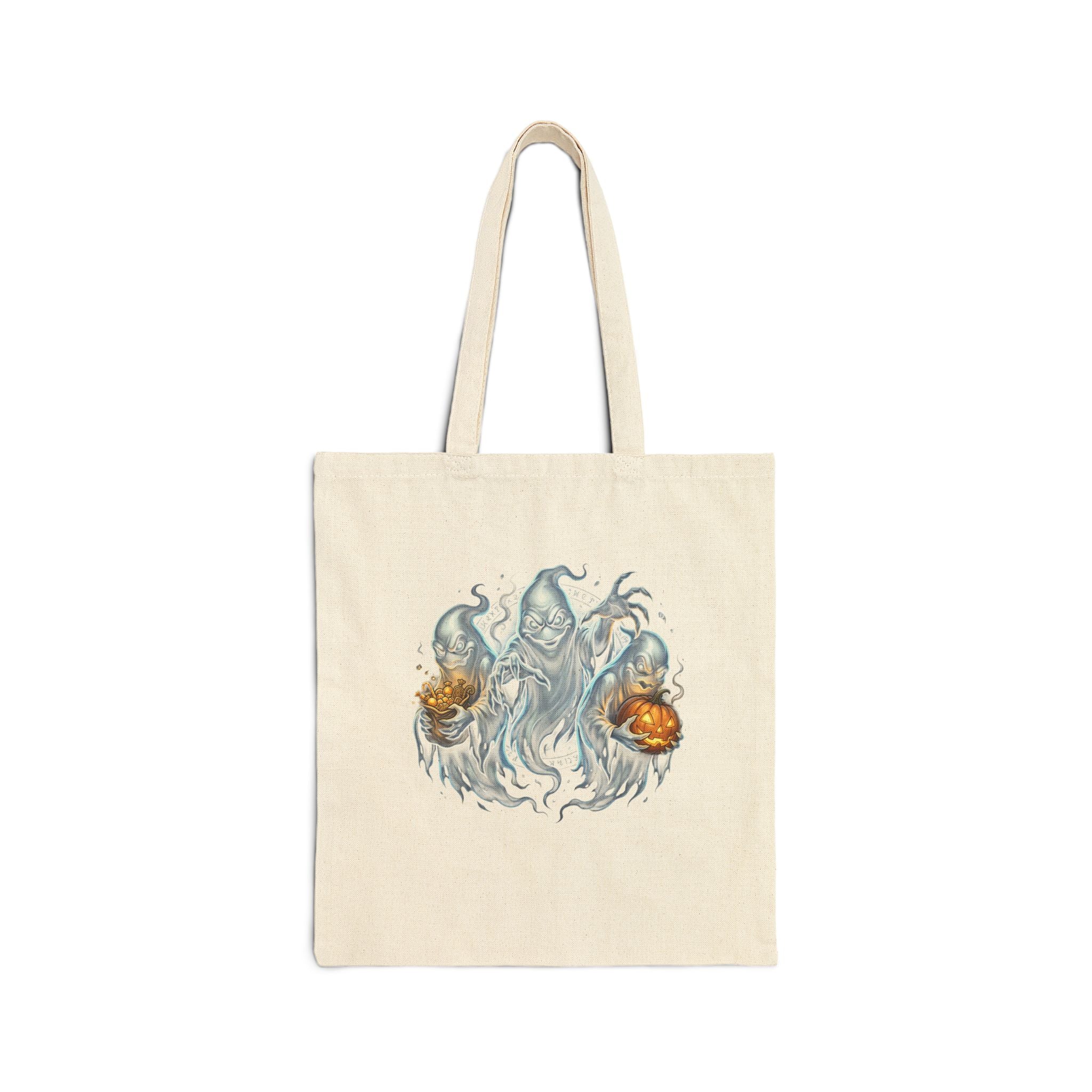 SPIRITS OF HALLOWEEN Cotton Canvas Tote Bag