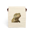 LIZARD Canvas Lunch Bag With Strap