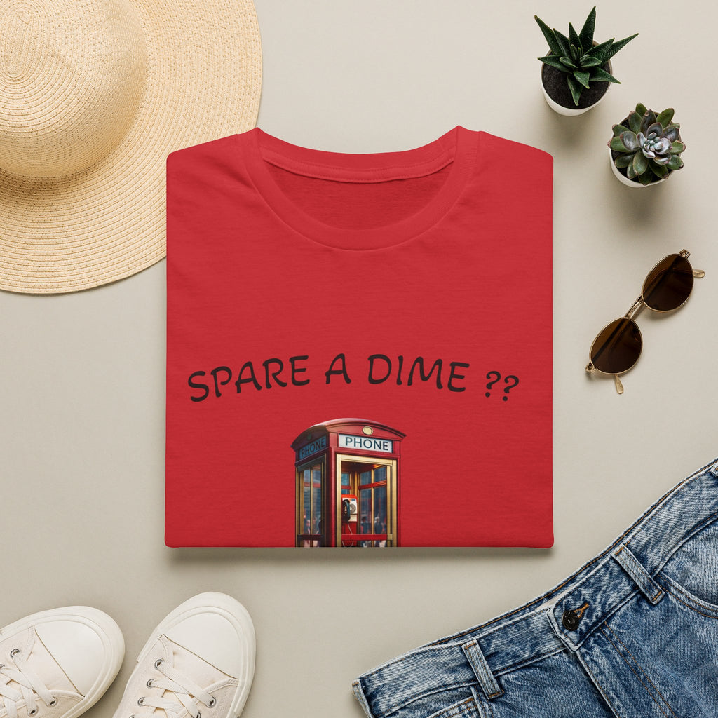 Spare a Dime? Phone Booth Graphic T‑Shirt