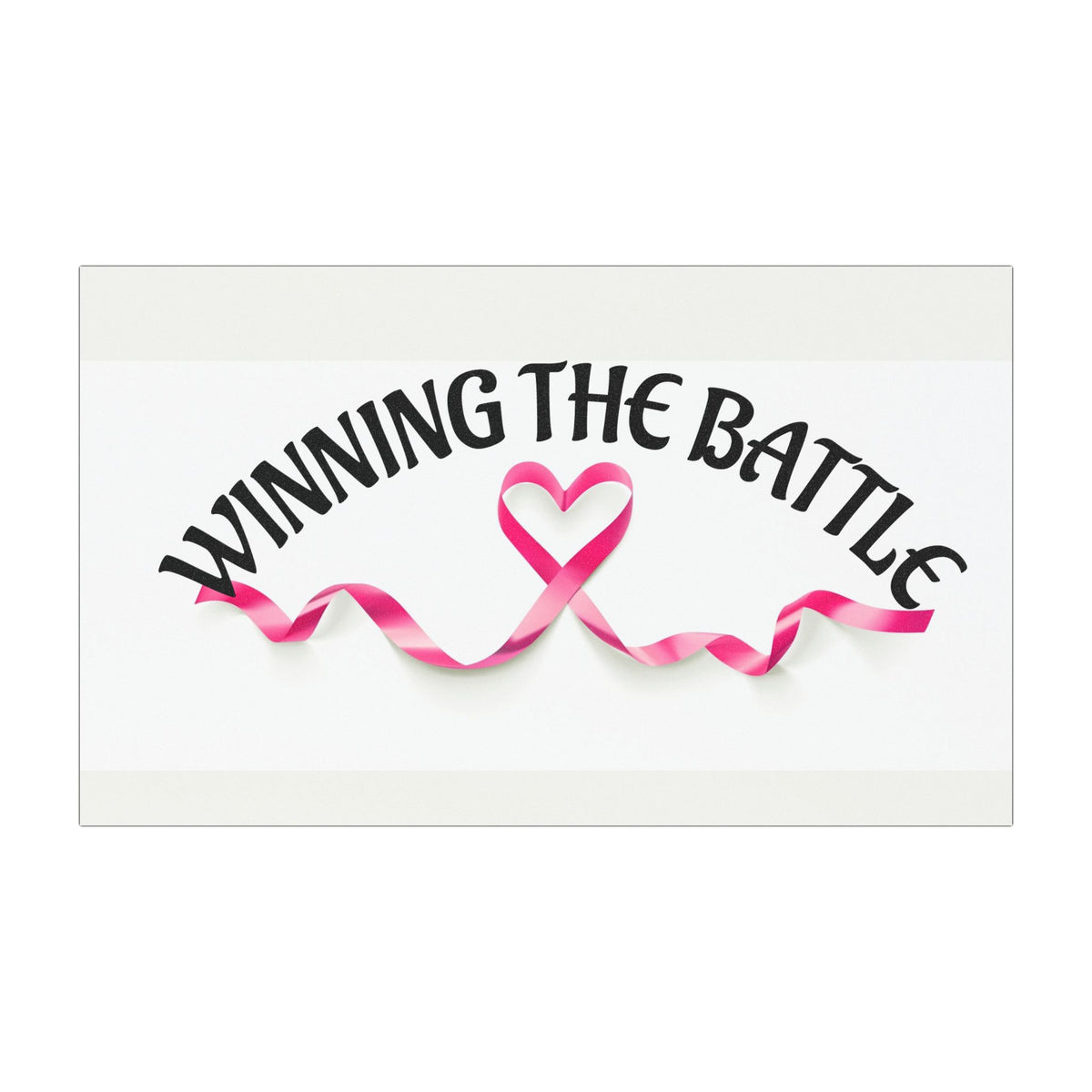 WINNING THE BATTLE car magnet