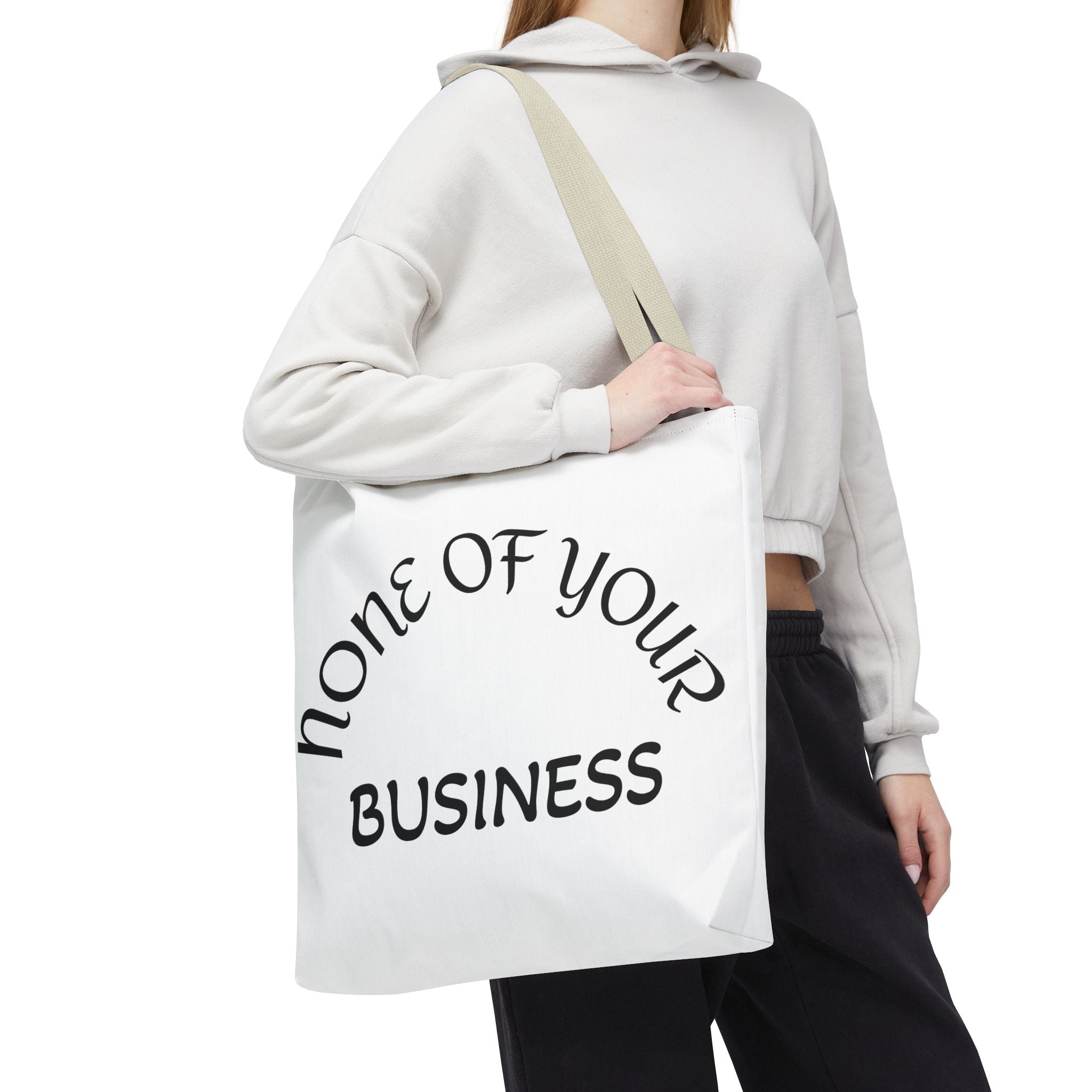 None of your Business (rat on the backside)Tote Bag (AOP)