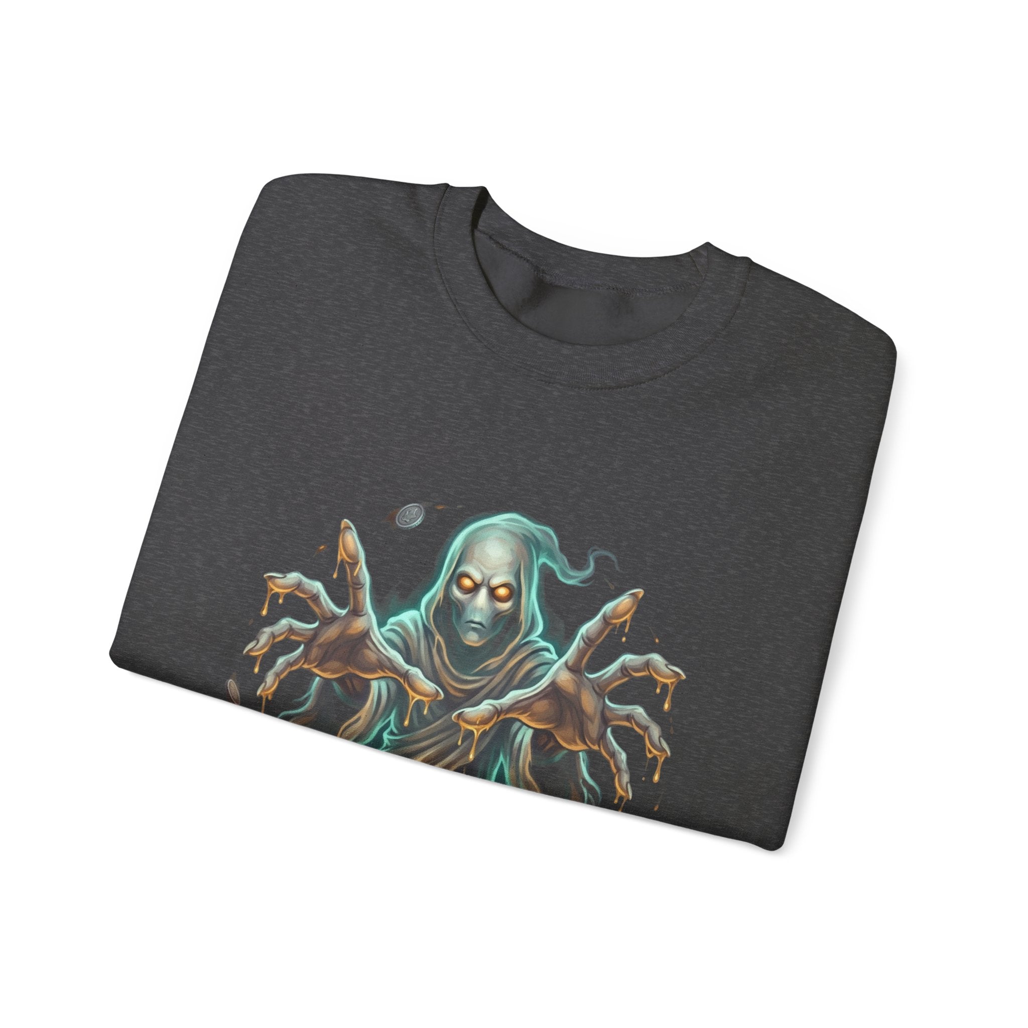 Hooded Wraith Halloween Crewneck Sweatshirt