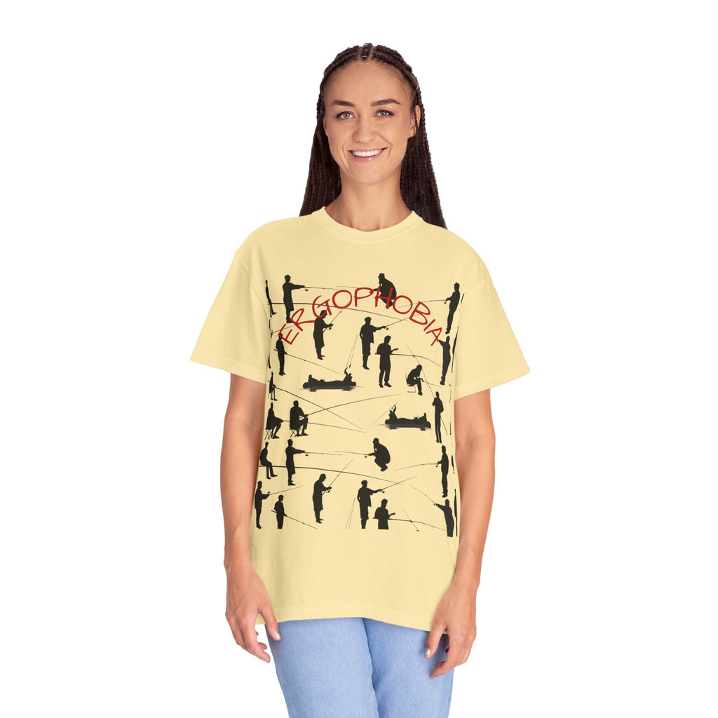 Different Styles of Fishing Garment-Dyed T-Shirt