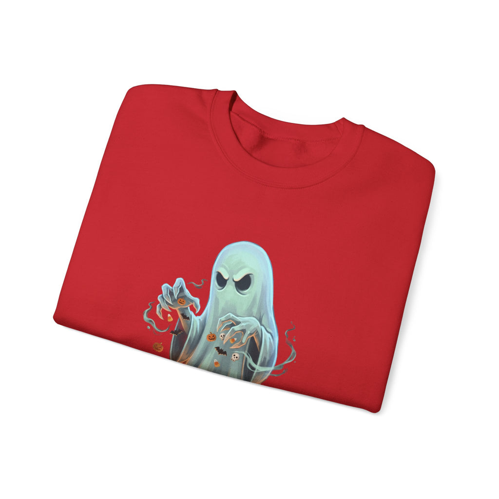 Grumpy Ghost Halloween Crewneck Sweatshirt