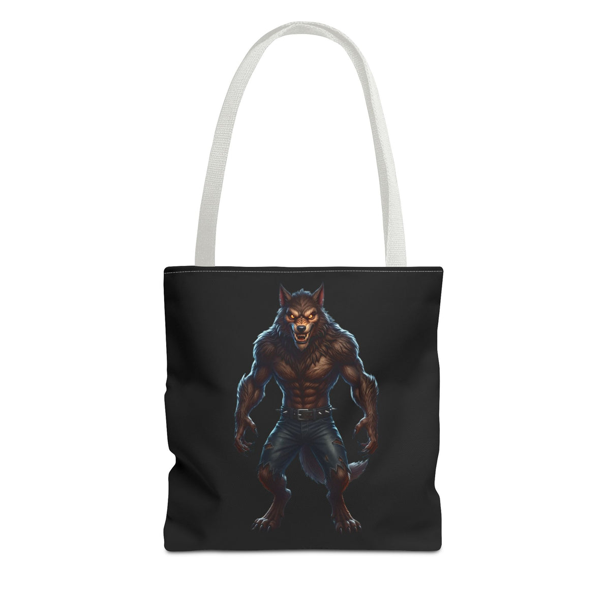 Werewolf Tote Bag — Dark Fantasy Creature Shopper